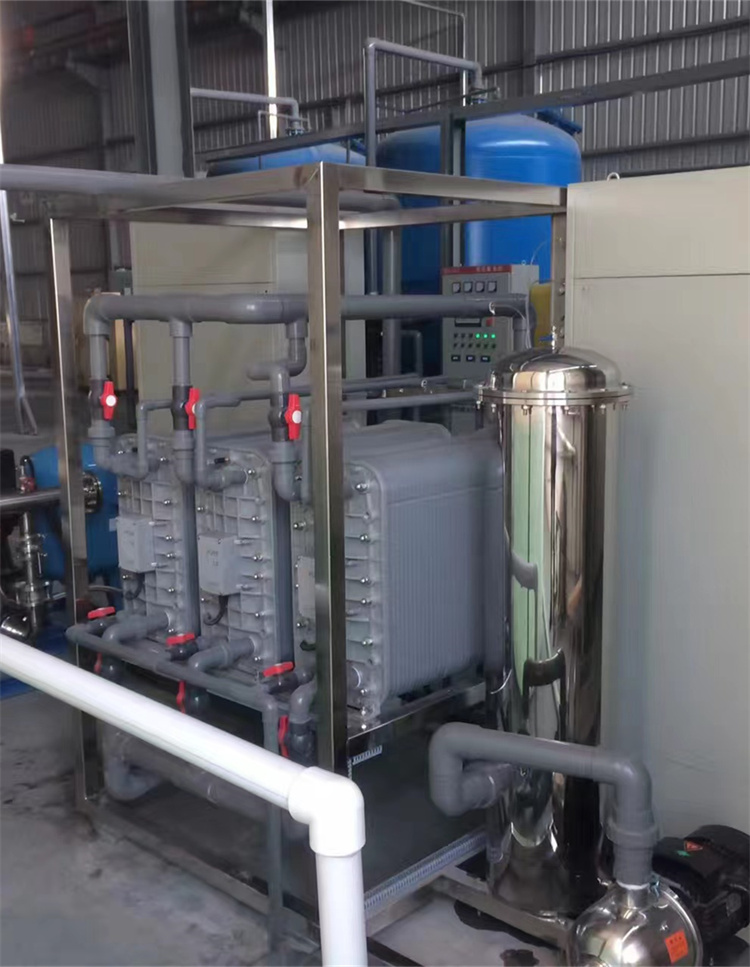 超纯水设备  ：15T双级反渗+EDI除盐水设备